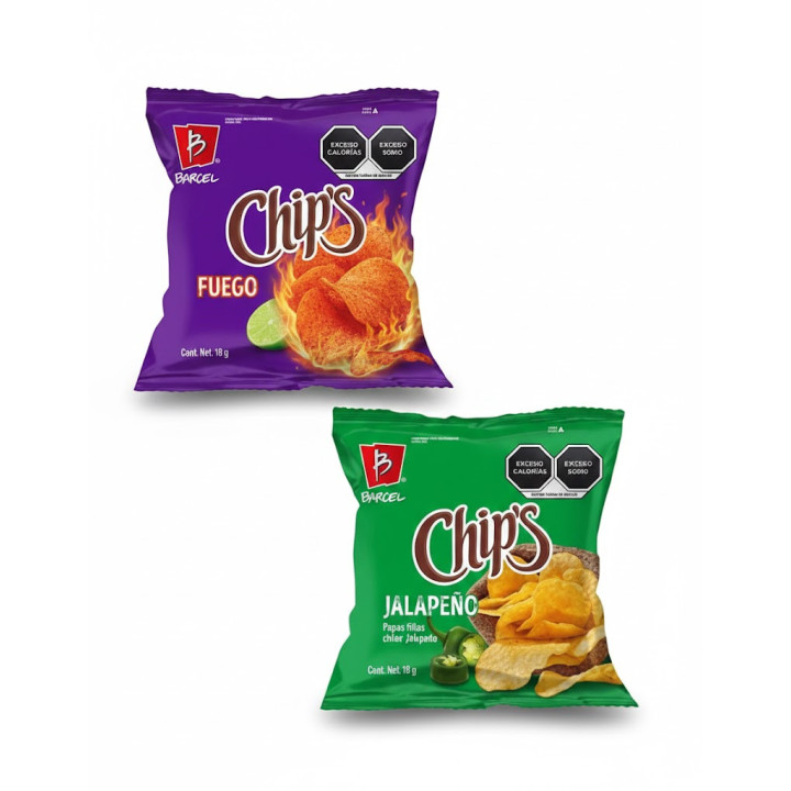 Chips Jalapeño y Fuego 18g